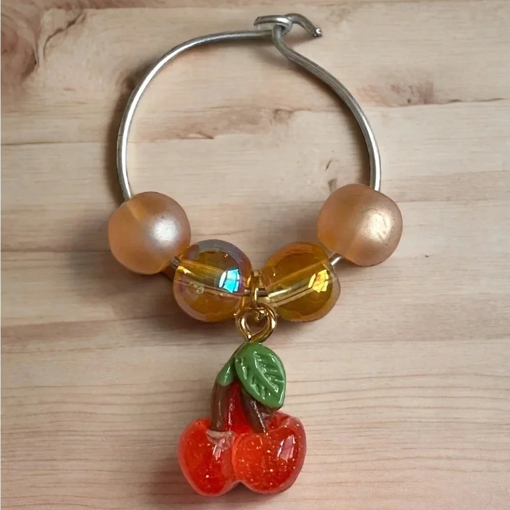 🍄Fruity Wine Glass Charms